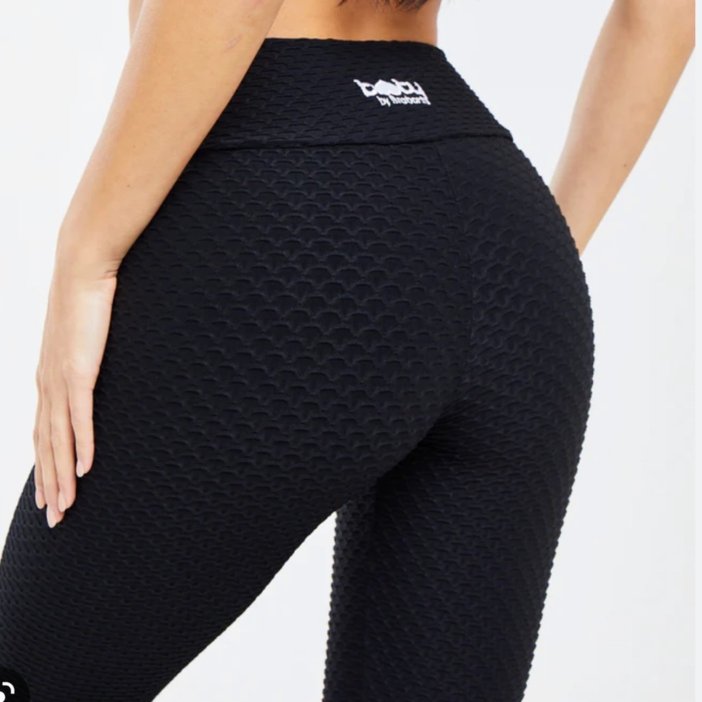 Croco Skin Booty by Brabants Black Leggings